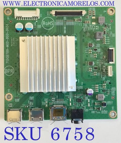 MAIN PARA MONITOR DELL / NUMERO DE PARTE GQLCB0D000 / 715GB789-M0D-B00-0H5K / 5626797M0500 / PANEL TPM315WQ1-DVR02 REV:0D0A / DISPLAY M315DVR02.0 / MODELO S3222DGM